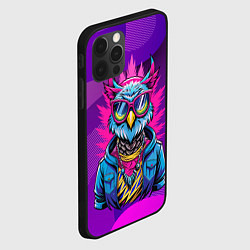 Чехол для iPhone 12 Pro Max Стильная сова в одежде, цвет: 3D-черный — фото 2