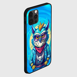 Чехол для iPhone 12 Pro Max Сова в одежде на стиле, цвет: 3D-черный — фото 2