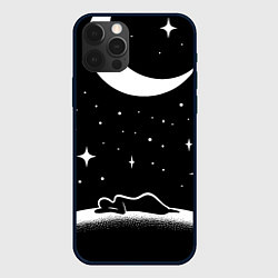 Чехол для iPhone 12 Pro Max Космический сон - нейросеть, цвет: 3D-черный
