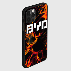 Чехол для iPhone 12 Pro Max BYD red lava, цвет: 3D-черный — фото 2