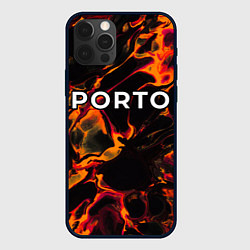Чехол для iPhone 12 Pro Max Porto red lava, цвет: 3D-черный