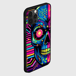 Чехол для iPhone 12 Pro Max Pop art skull - ai art, цвет: 3D-черный — фото 2