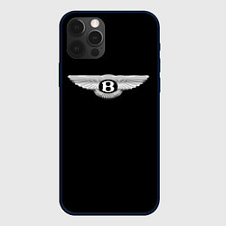 Чехол для iPhone 12 Pro Max Bentley logo, цвет: 3D-черный