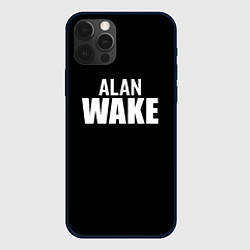 Чехол для iPhone 12 Pro Max Alan Wake white logo, цвет: 3D-черный
