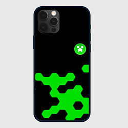 Чехол для iPhone 12 Pro Max Minecraft game creeper, цвет: 3D-черный