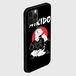 Чехол для iPhone 12 Pro Max Айкидо - бросок мастера, цвет: 3D-черный — фото 2