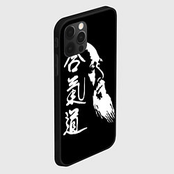 Чехол для iPhone 12 Pro Max Морихэй Уэсиба - создатель айкидо, цвет: 3D-черный — фото 2