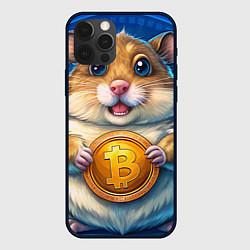 Чехол для iPhone 12 Pro Max Хомячок с криптой, цвет: 3D-черный