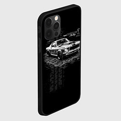 Чехол для iPhone 12 Pro Max Шелби мустанг, цвет: 3D-черный — фото 2