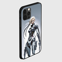 Чехол для iPhone 12 Pro Max Barbie - cyber warrior, цвет: 3D-черный — фото 2