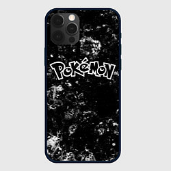 Чехол для iPhone 12 Pro Max Pokemon black ice, цвет: 3D-черный