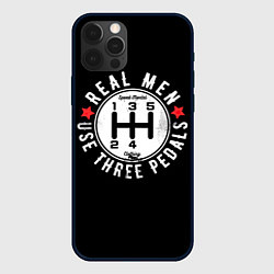 Чехол для iPhone 12 Pro Max Real man uses three pedals, цвет: 3D-черный