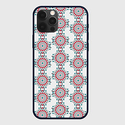 Чехол для iPhone 12 Pro Max Паттерн с круговым орнаментом, цвет: 3D-черный