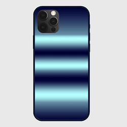 Чехол для iPhone 12 Pro Max Полосы градиент, цвет: 3D-черный