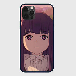 Чехол для iPhone 12 Pro Max Sousou no Frieren Ферн cute face, цвет: 3D-черный