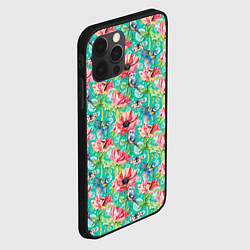 Чехол для iPhone 12 Pro Max Синицы и маки, цвет: 3D-черный — фото 2
