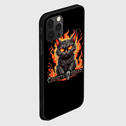 Чехол для iPhone 12 Pro Max Арт Котик и огонь - Скелеты в шкафу, цвет: 3D-черный — фото 2