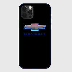 Чехол iPhone 12 Pro Max Chevrolet logo neon