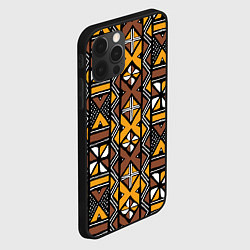 Чехол для iPhone 12 Pro Max Африканский мавританский узор, цвет: 3D-черный — фото 2