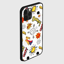 Чехол для iPhone 12 Pro Max Комикс изображение с собакой pop art, цвет: 3D-черный — фото 2