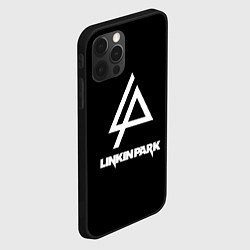 Чехол для iPhone 12 Pro Max Linkin park logo brend music, цвет: 3D-черный — фото 2