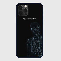 Чехол для iPhone 12 Pro Max Broken bones, цвет: 3D-черный