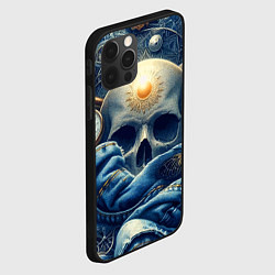 Чехол для iPhone 12 Pro Max Авангардная композиция с черепом - нейросеть, цвет: 3D-черный — фото 2