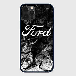 Чехол iPhone 12 Pro Max Ford black graphite