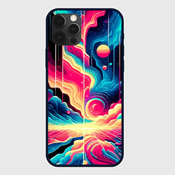 Чехол iPhone 12 Pro Max Neon space fantasy - ai art