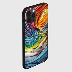 Чехол для iPhone 12 Pro Max Красочная джинсовая воронка, цвет: 3D-черный — фото 2