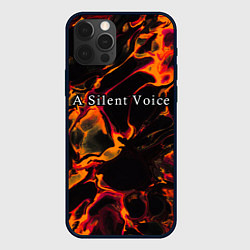 Чехол для iPhone 12 Pro Max A Silent Voice red lava, цвет: 3D-черный