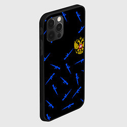 Чехол для iPhone 12 Pro Max Армейский стиль герб, цвет: 3D-черный — фото 2