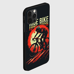 Чехол для iPhone 12 Pro Max Ride bike, цвет: 3D-черный — фото 2