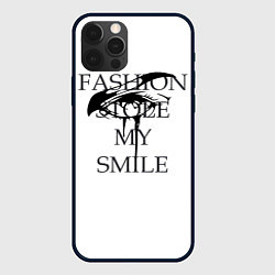 Чехол для iPhone 12 Pro Max Мода украла мою улыбку, цвет: 3D-черный