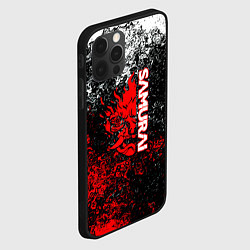 Чехол для iPhone 12 Pro Max Samurai брызги красок, цвет: 3D-черный — фото 2