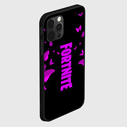 Чехол для iPhone 12 Pro Max Fortnite buterfly neon, цвет: 3D-черный — фото 2