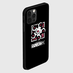 Чехол для iPhone 12 Pro Max Радуга 6 шутер гейм, цвет: 3D-черный — фото 2