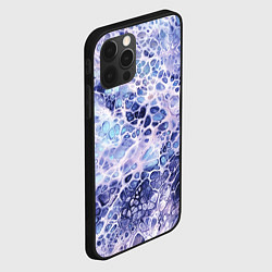 Чехол для iPhone 12 Pro Max Абстракция текстура воды и мрамора, цвет: 3D-черный — фото 2