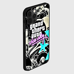 Чехол для iPhone 12 Pro Max GTA vice city grafiti, цвет: 3D-черный — фото 2