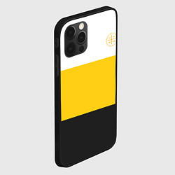 Чехол для iPhone 12 Pro Max За веру царя и святую триединую Русь НИКА желтая, цвет: 3D-черный — фото 2