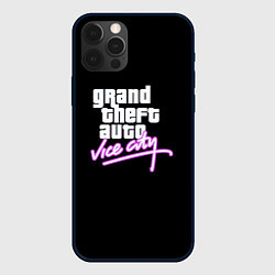 Чехол для iPhone 12 Pro Max GTA vice city logo, цвет: 3D-черный