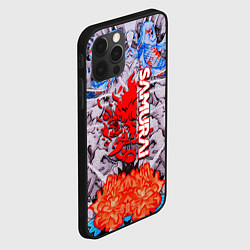 Чехол для iPhone 12 Pro Max Cyberpunk 2077 samurai tatoo, цвет: 3D-черный — фото 2