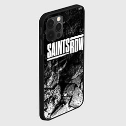 Чехол для iPhone 12 Pro Max Saints Row black graphite, цвет: 3D-черный — фото 2
