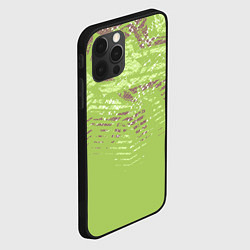 Чехол для iPhone 12 Pro Max Крокодила кожа абстракция, цвет: 3D-черный — фото 2