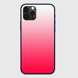 Чехол для iPhone 12 Pro Max Розовый градиент, цвет: 3D-черный