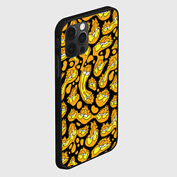 Чехол для iPhone 12 Pro Max Гарфилд паттерн, цвет: 3D-черный — фото 2