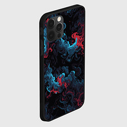 Чехол для iPhone 12 Pro Max Цветные клубы дыма, цвет: 3D-черный — фото 2
