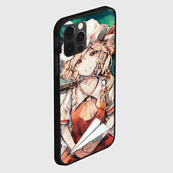 Чехол для iPhone 12 Pro Max Touhou Project Flandre милая с бумажным самолётико, цвет: 3D-черный — фото 2