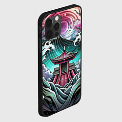 Чехол для iPhone 12 Pro Max Японский пейзаж природа, цвет: 3D-черный — фото 2