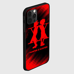 Чехол для iPhone 12 Pro Max Hunter x Hunter - red gradient, цвет: 3D-черный — фото 2